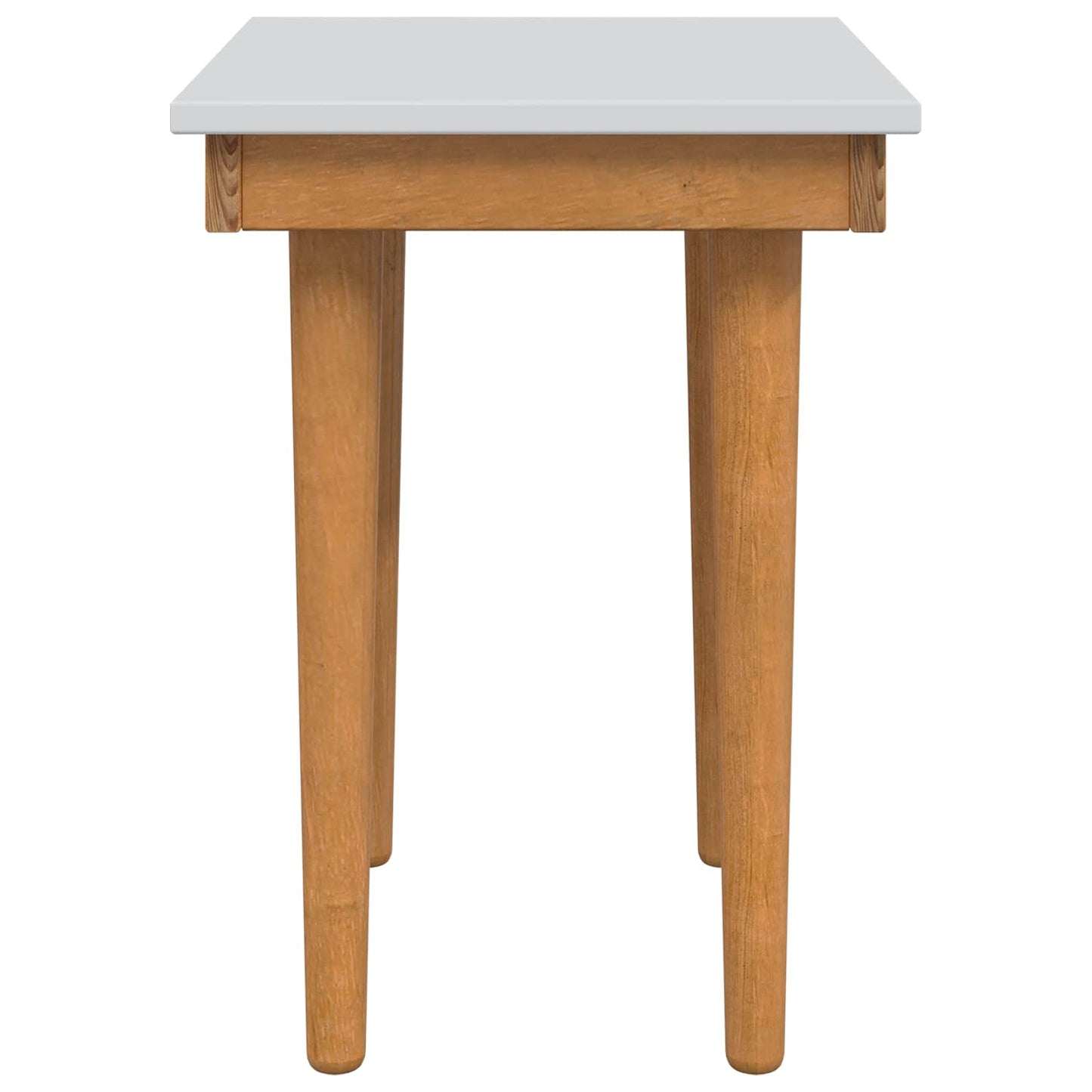 Makeupbord stol FAUSKE Hvid 40 x 33 x 45 cm Massivt fyrretræ