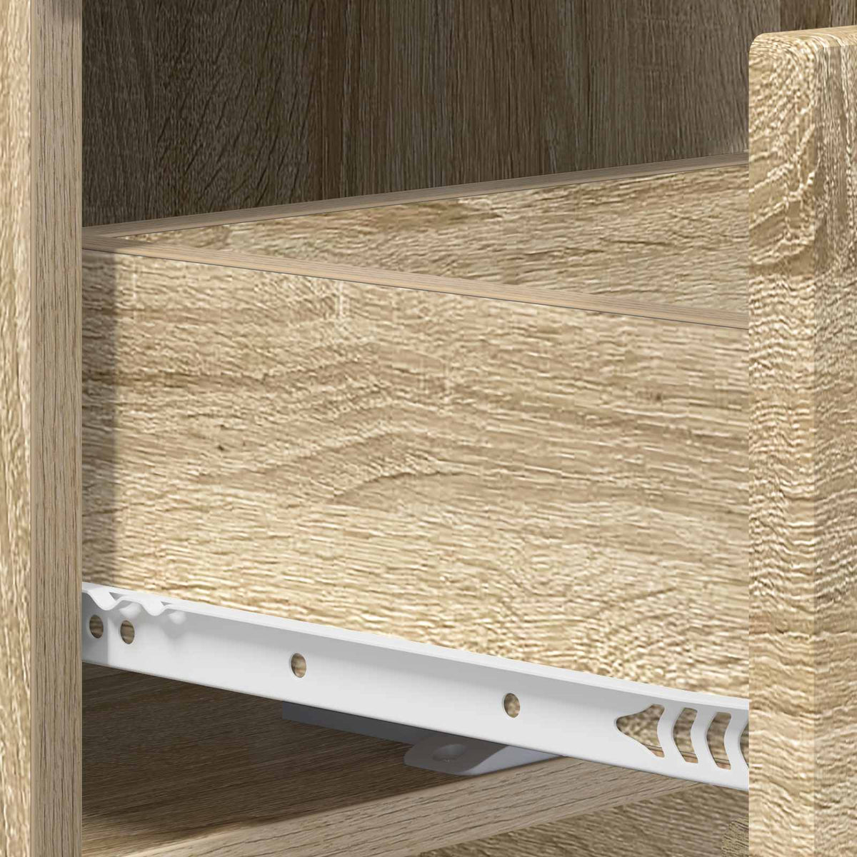 Natskab 2 stk. Sonoma-eg 33,5 x 34,5 x 60 cm Konstrueret træ