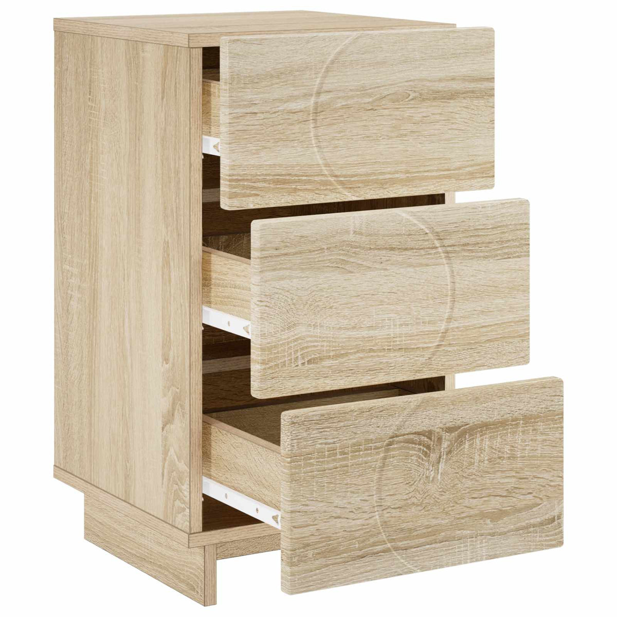 Natskab 2 stk. Sonoma-eg 33,5 x 34,5 x 60 cm Konstrueret træ