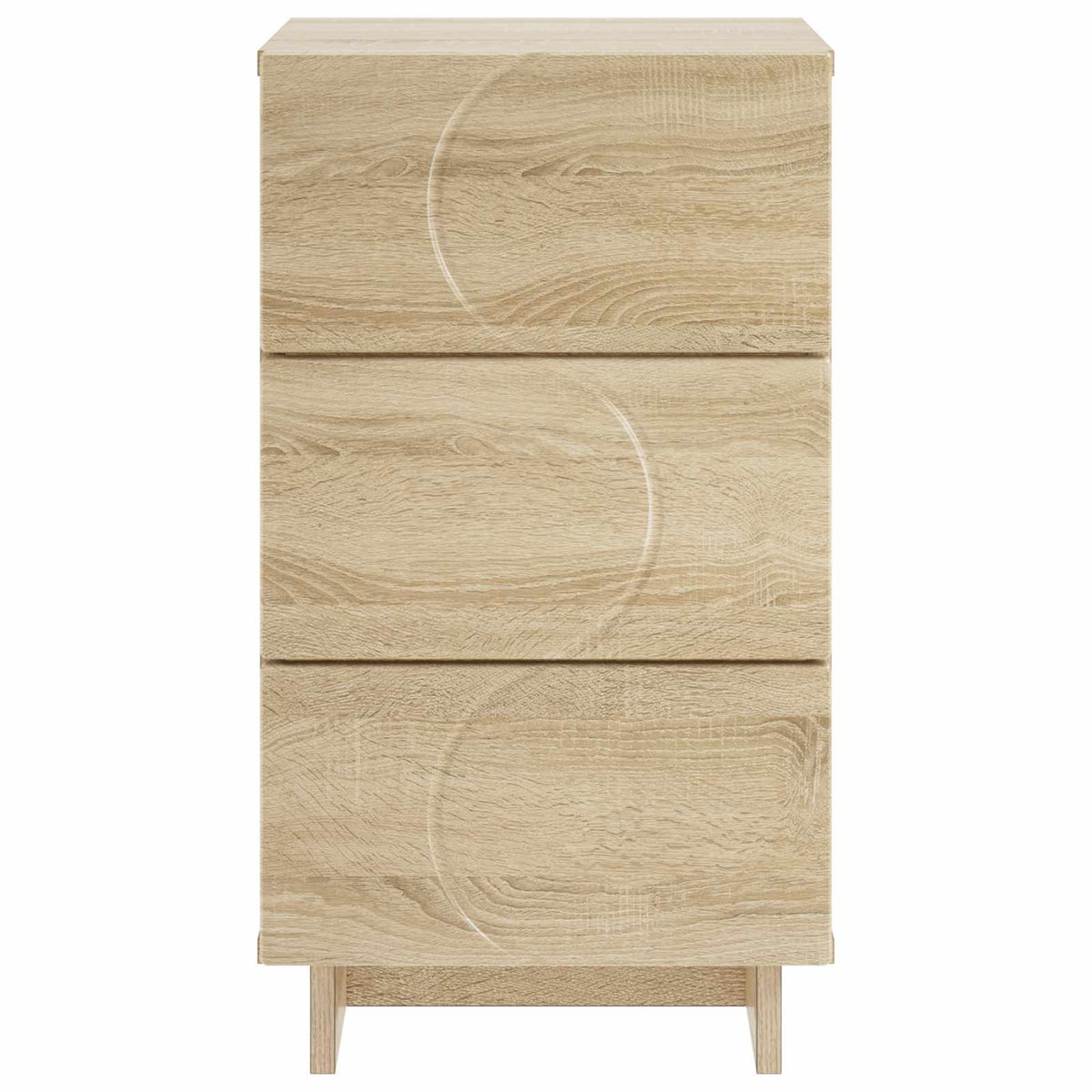 Natskab 2 stk. Sonoma-eg 33,5 x 34,5 x 60 cm Konstrueret træ