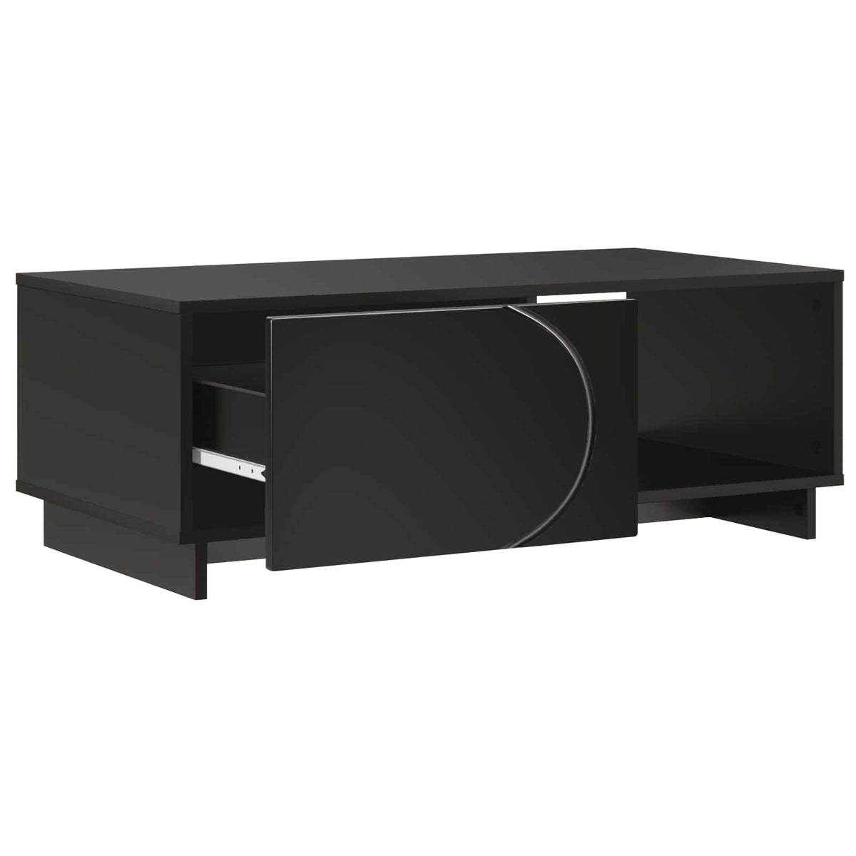Sofabord Sort 95 x 50,5 x 35 cm Konstrueret træ