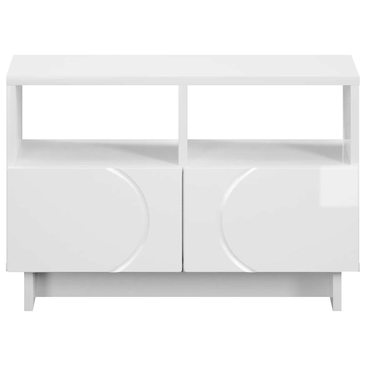 TV-bord 60 x 34.5 x 40 cm Hvid højglans Konstrueret træ