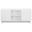 TV-bord 90 x 34.5 x 40 cm Hvid Konstrueret træ