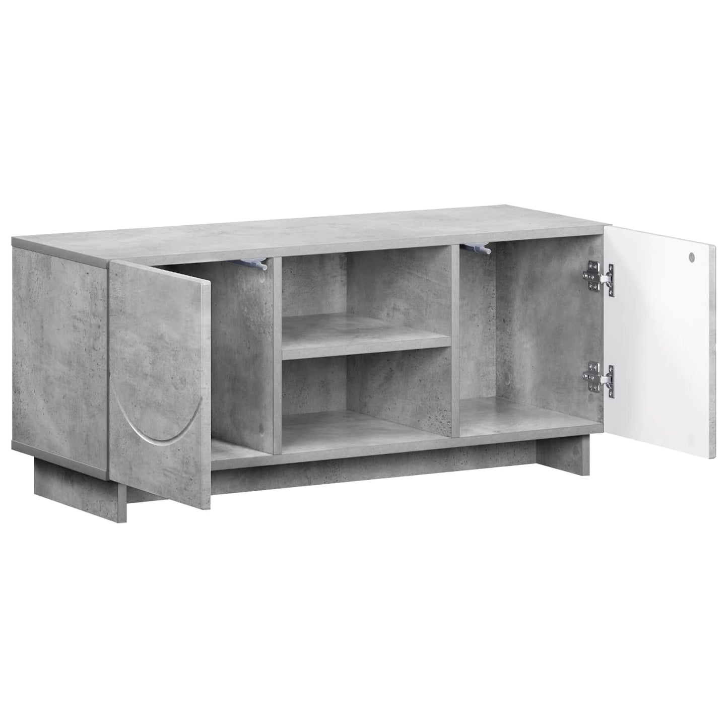 TV-bord 90 x 34.5 x 40 cm Betongrå Konstrueret træ