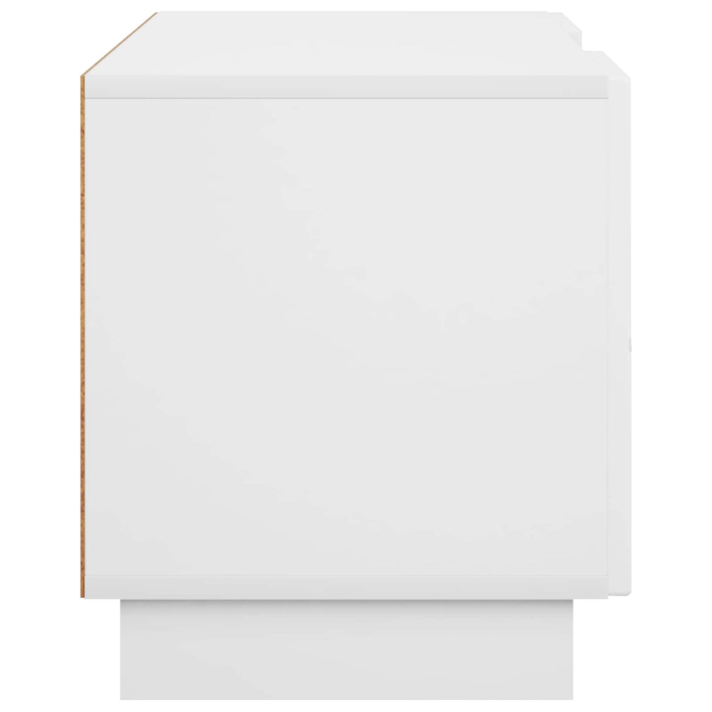TV-bord 90 x 34.5 x 40 cm Hvid højglans Konstrueret træ