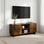TV-bord 90 x 34.5 x 40 cm Røget eg Konstrueret træ