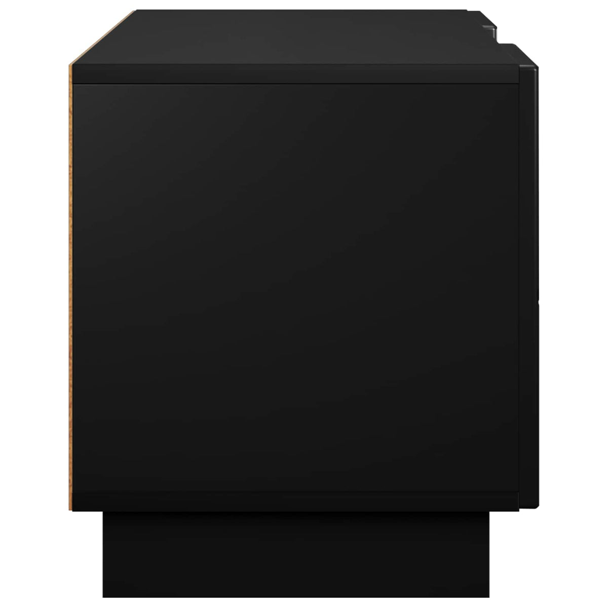 TV-bord 140 x 34,5 x 40 cm Sort Konstrueret træ