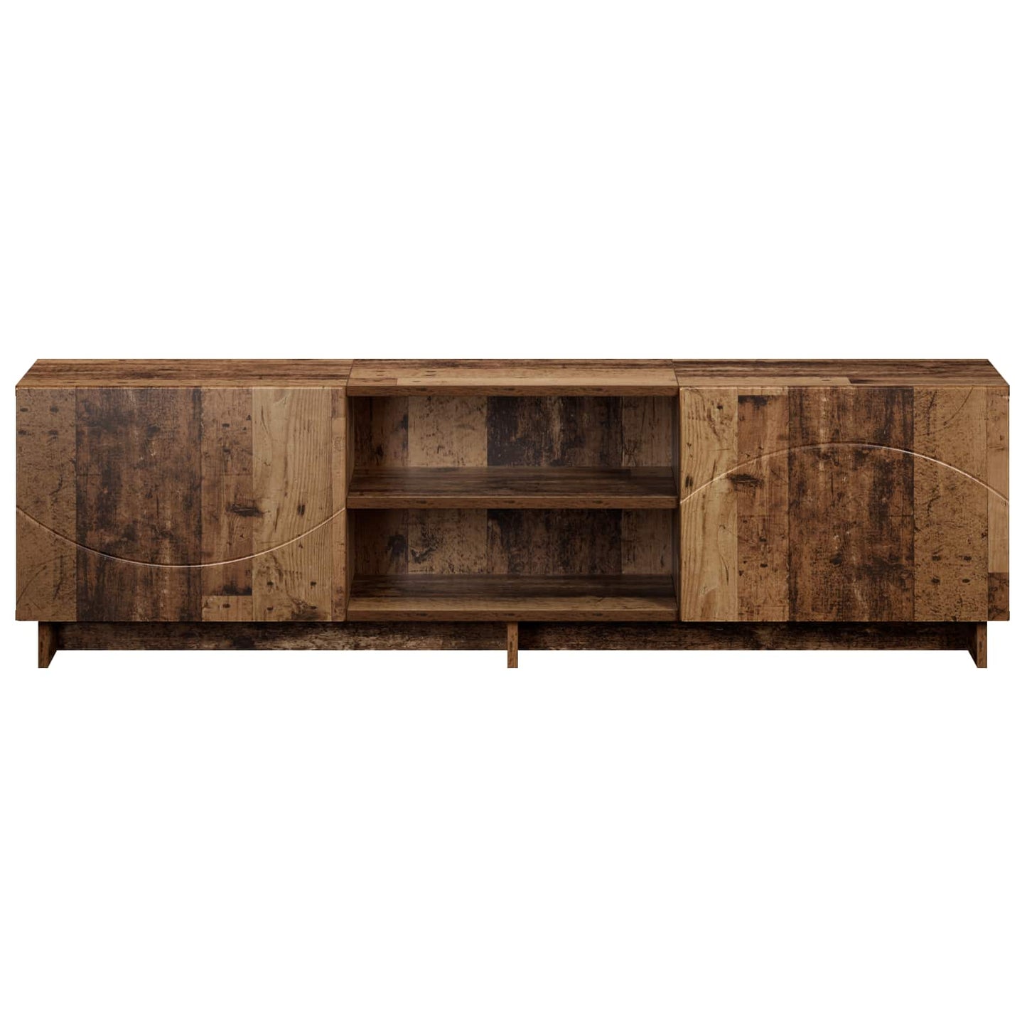 TV-bord 140 x 34.5 x 40 cm Gammelt træ Konstrueret træ