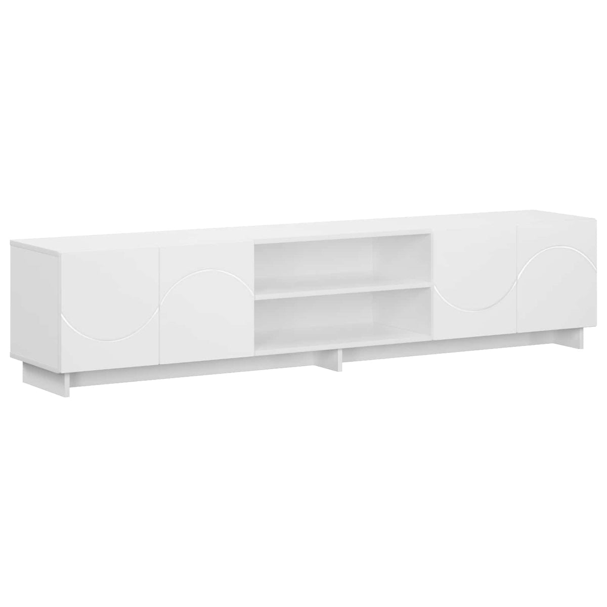 TV-bord 180 x 34,5 x 40 cm Hvid Konstrueret træ
