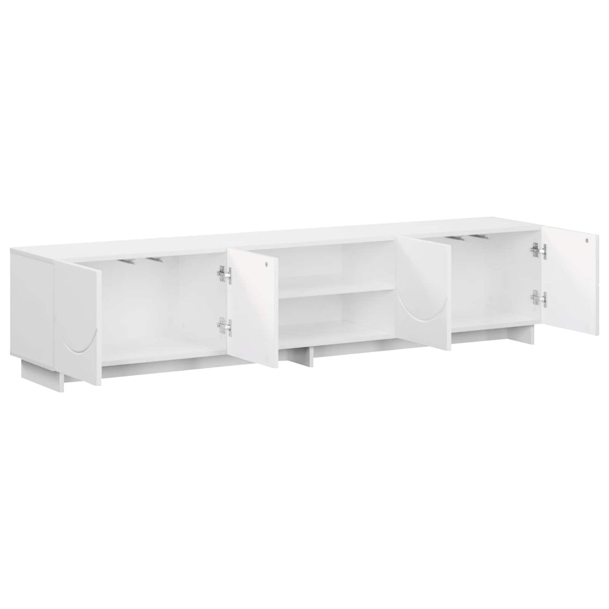 TV-bord 180 x 34,5 x 40 cm Hvid Konstrueret træ