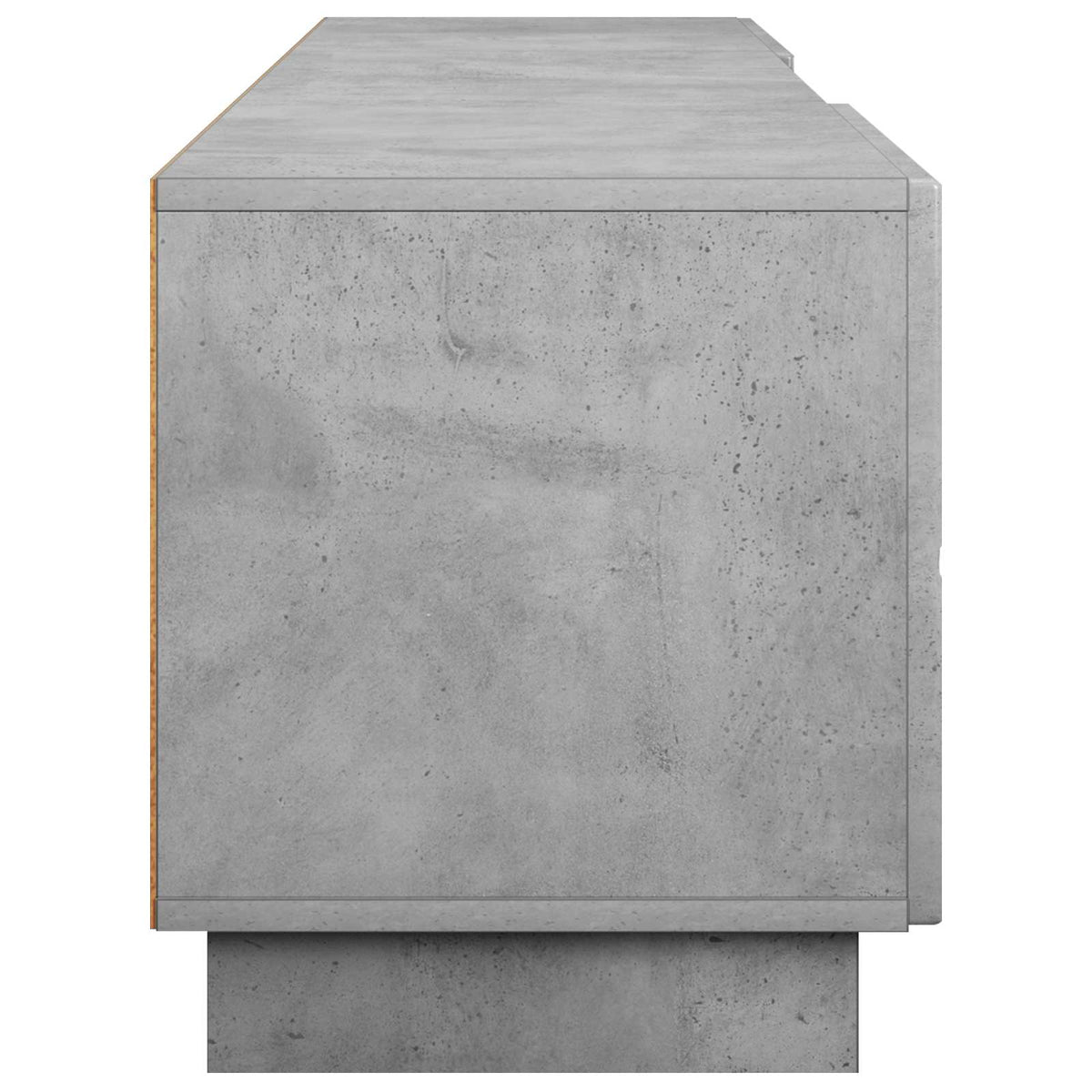 TV-bord 180 x 34,5 x 40 cm Betongrå Konstrueret træ