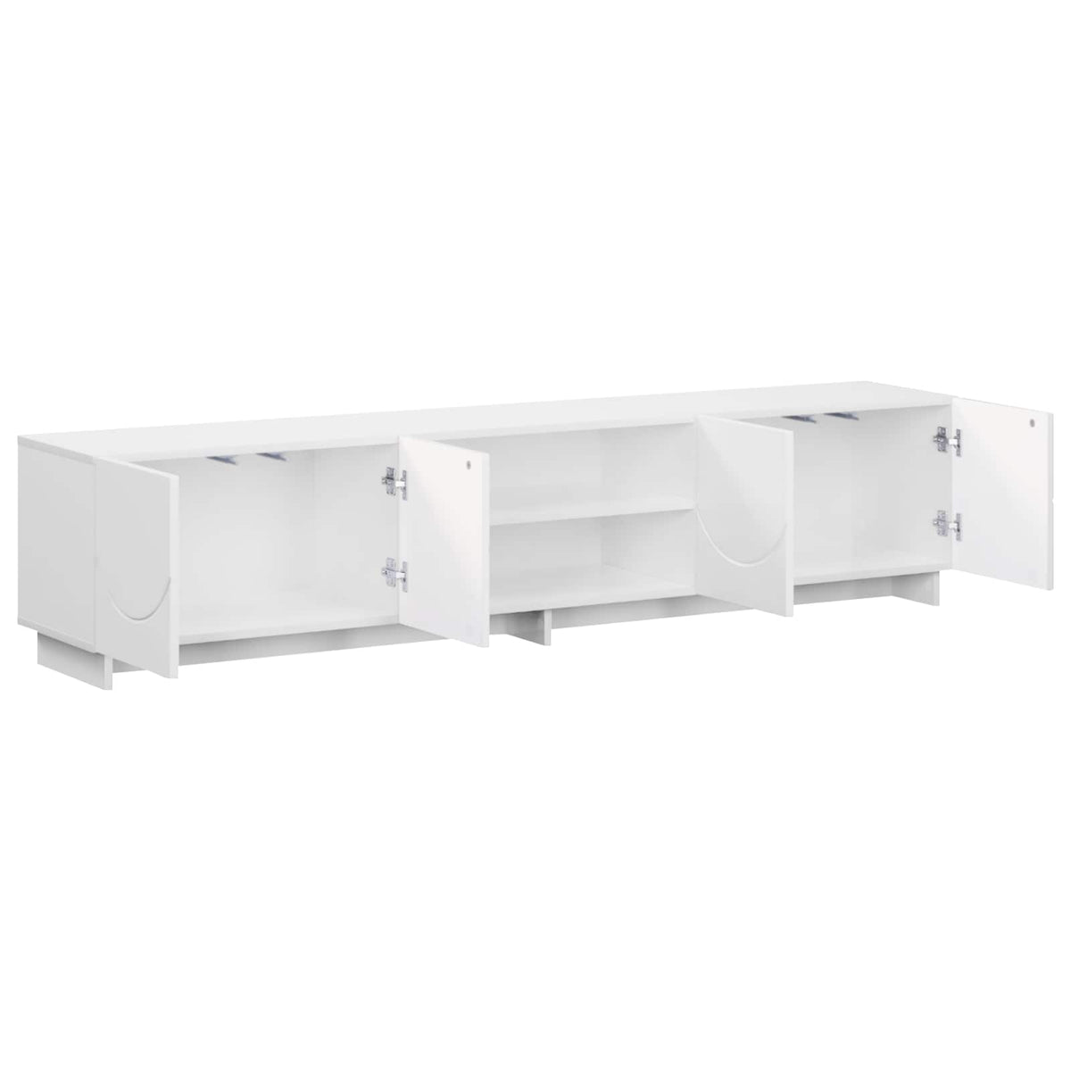 TV-bord 180 x 34,5 x 40 cm Hvid højglans Konstrueret træ
