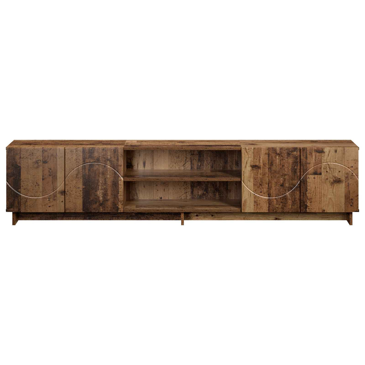 TV-bord 180 x 34,5 x 40 cm Gammelt træ Konstrueret træ