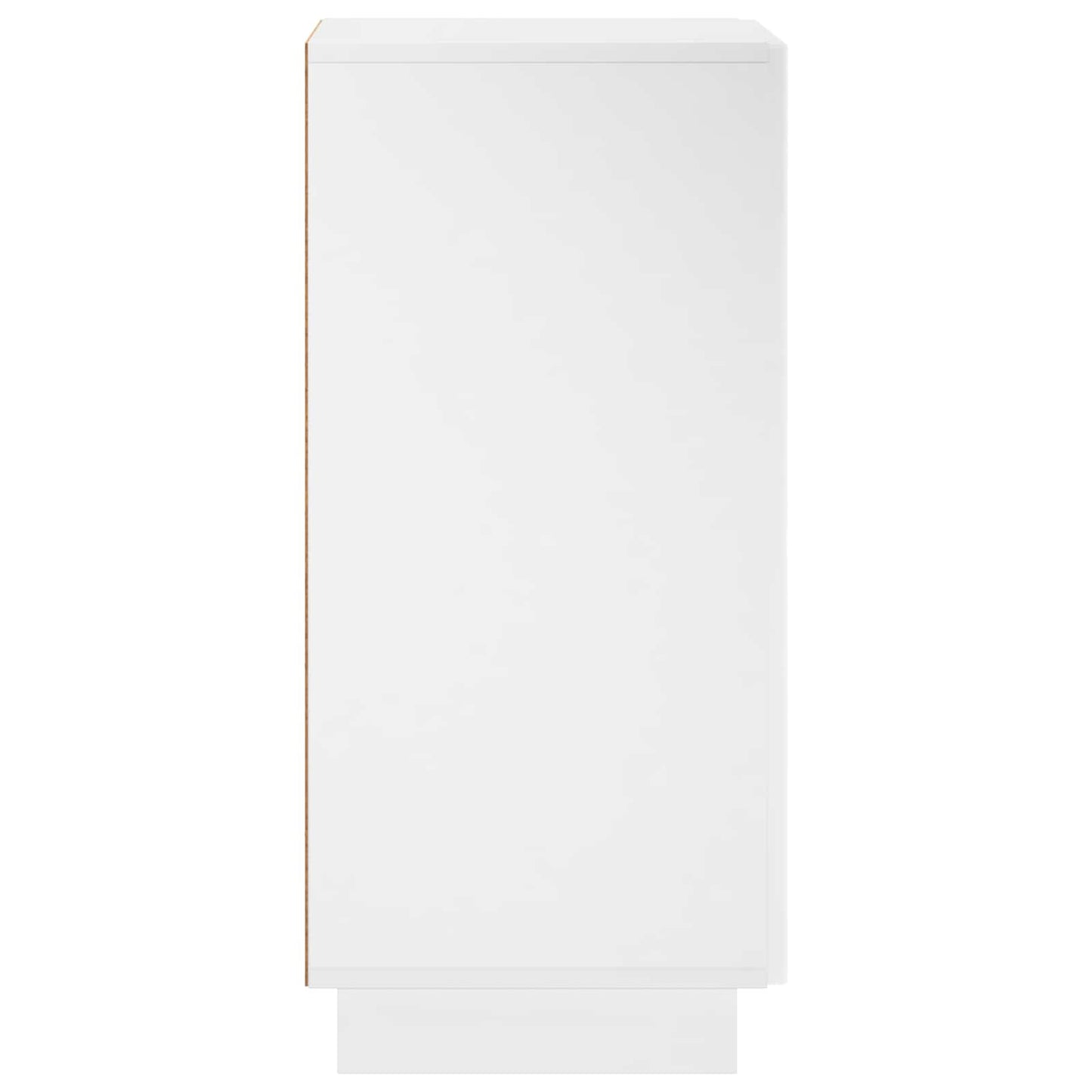 Skænk Hvid højglans 33.5 x 34.5 x 75 cm Konstrueret træ