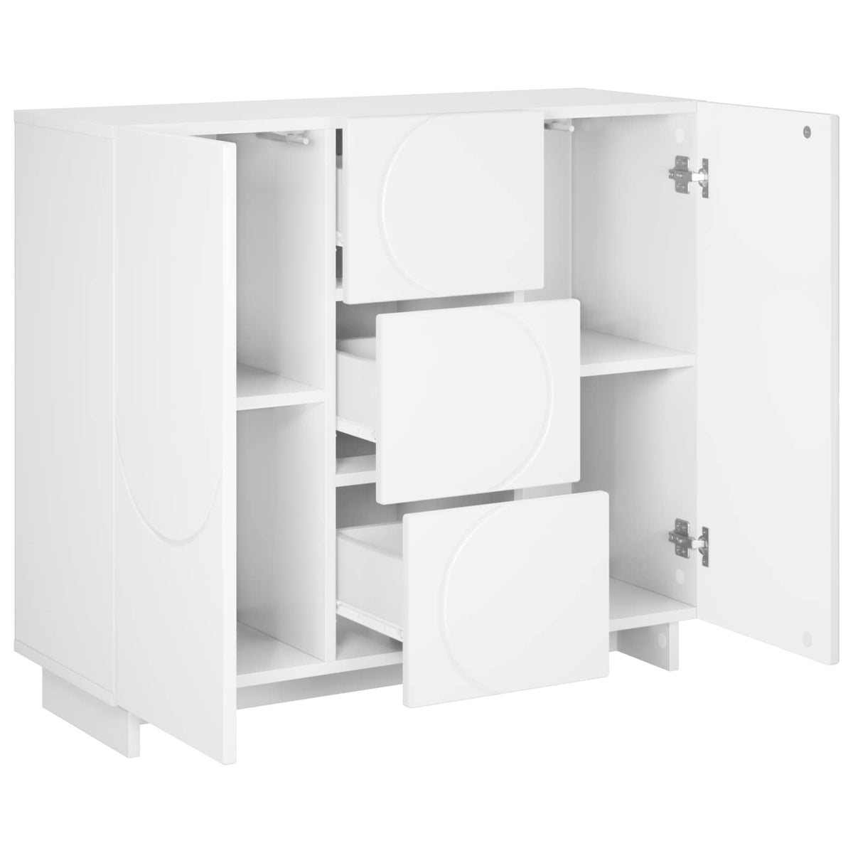 Sideboard Hvid 85.5 x 31 x 75 cm Konstrueret træ