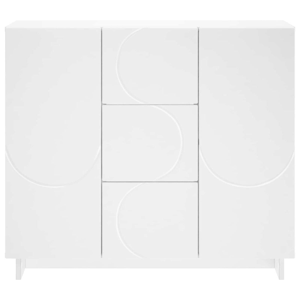 Sideboard Hvid 85.5 x 31 x 75 cm Konstrueret træ
