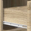 Sideboard Sonoma-eg 85.5 x 31 x 75 cm Konstrueret træ