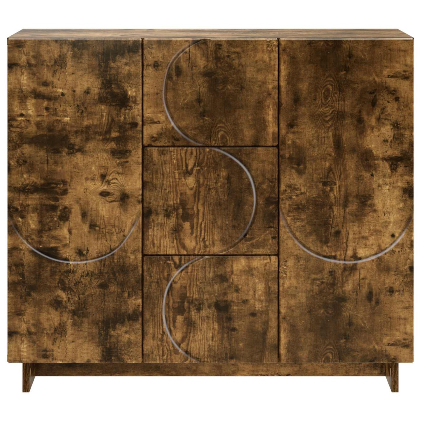 Sideboard Røget eg 85.5 x 31 x 75 cm Konstrueret træ