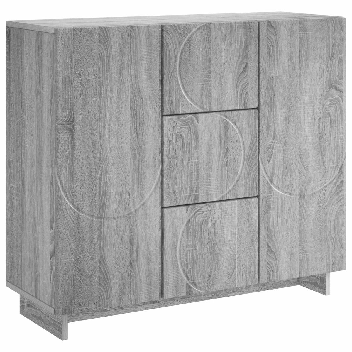 Sideboard Grå Sonoma 85.5 x 31 x 75 cm Konstrueret træ