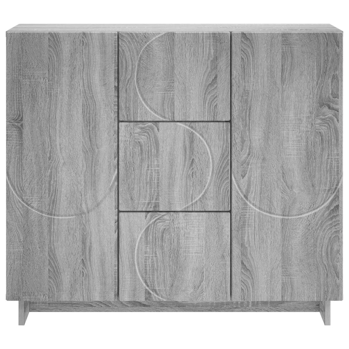Sideboard Grå Sonoma 85.5 x 31 x 75 cm Konstrueret træ