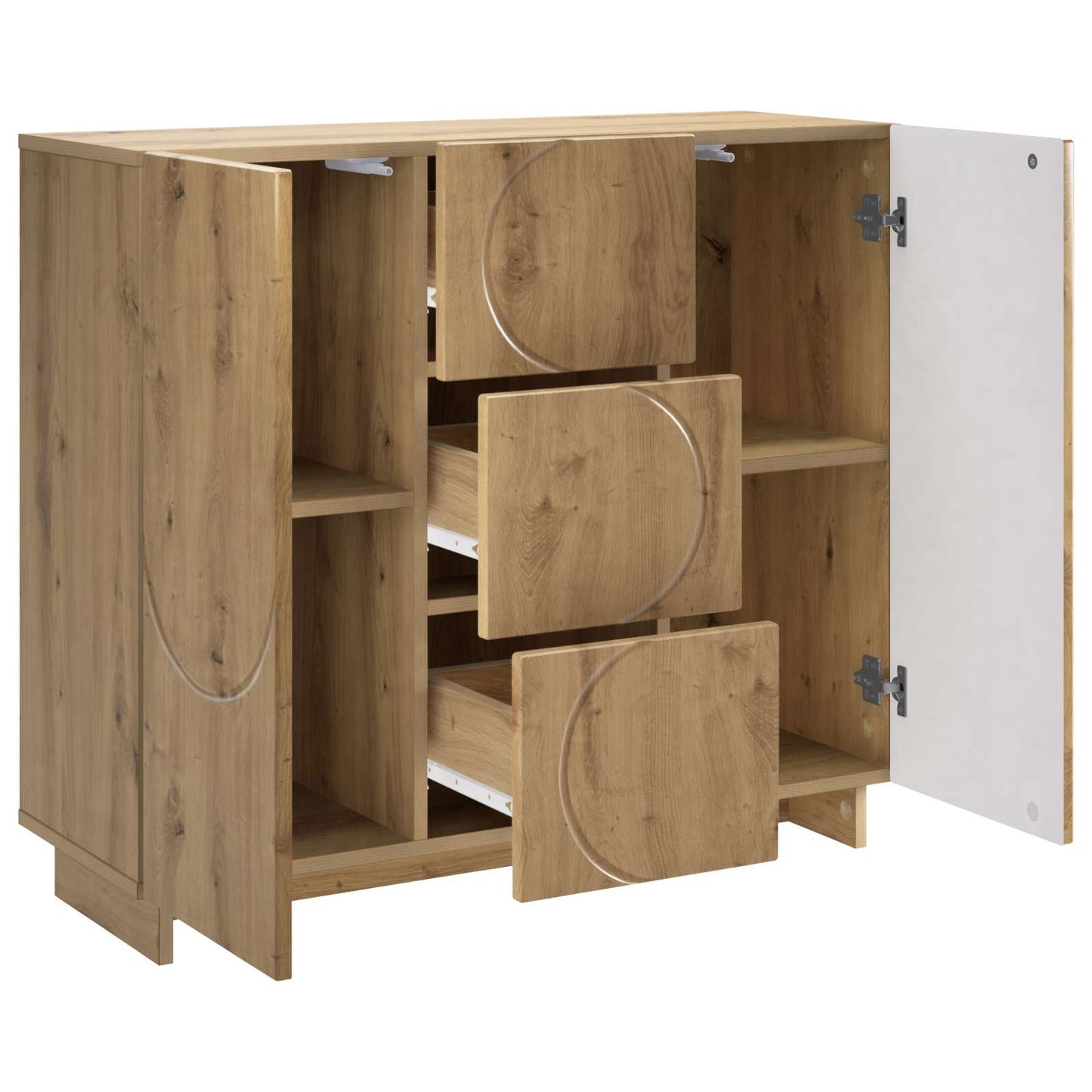 Sideboard Artisan-eg 85.5 x 31 x 75 cm Konstrueret træ