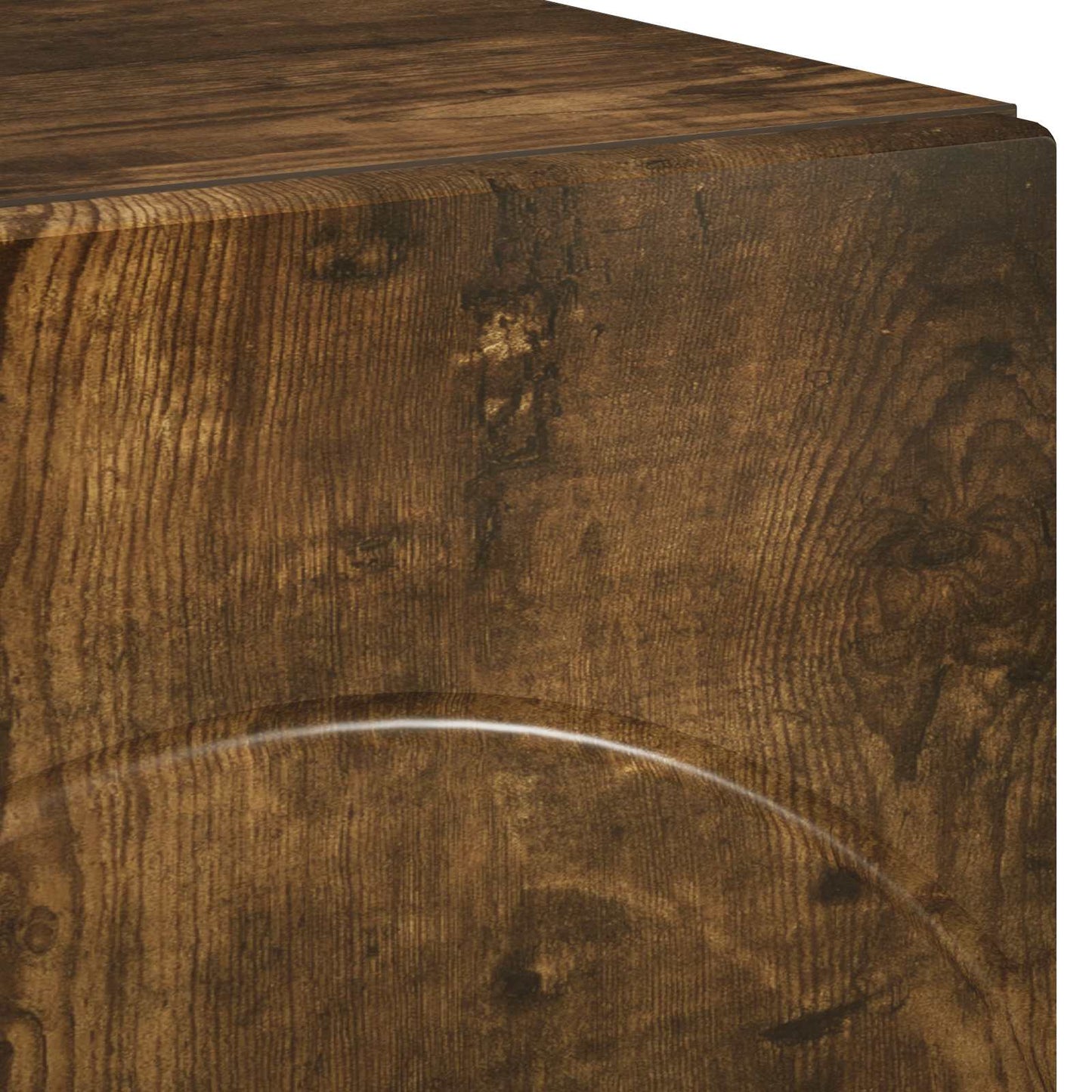 TV-bord 60 x 34.5 x 40 cm Røget eg Konstrueret træ
