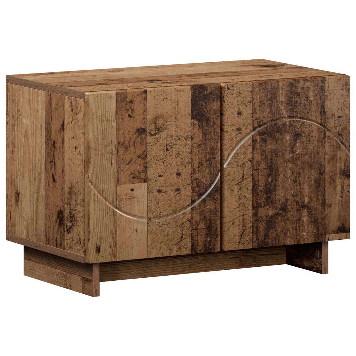 TV-bord 60 x 34.5 x 40 cm Gammelt træ Konstrueret træ