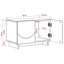 TV-bord 60 x 34.5 x 40 cm Gammelt træ Konstrueret træ