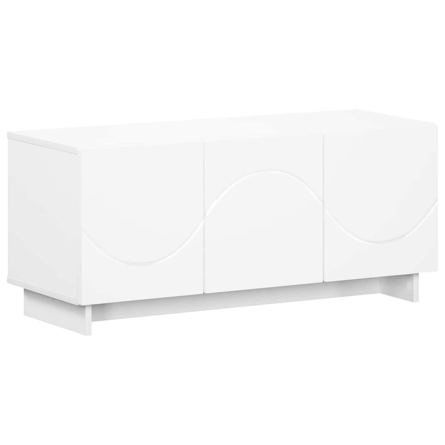 TV-bord 90 x 34.5 x 40 cm Hvid Konstrueret træ