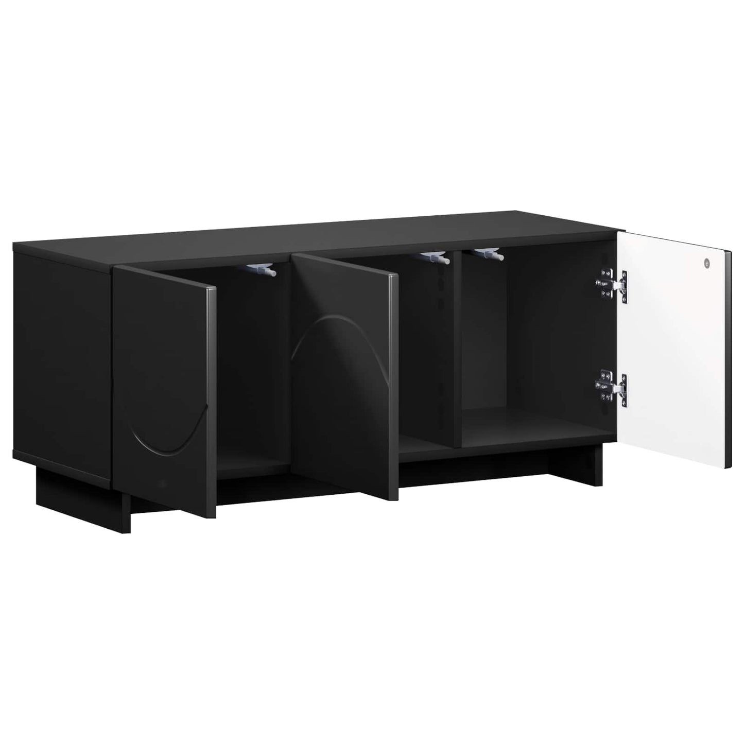 TV-bord 90 x 34.5 x 40 cm Sort Konstrueret træ