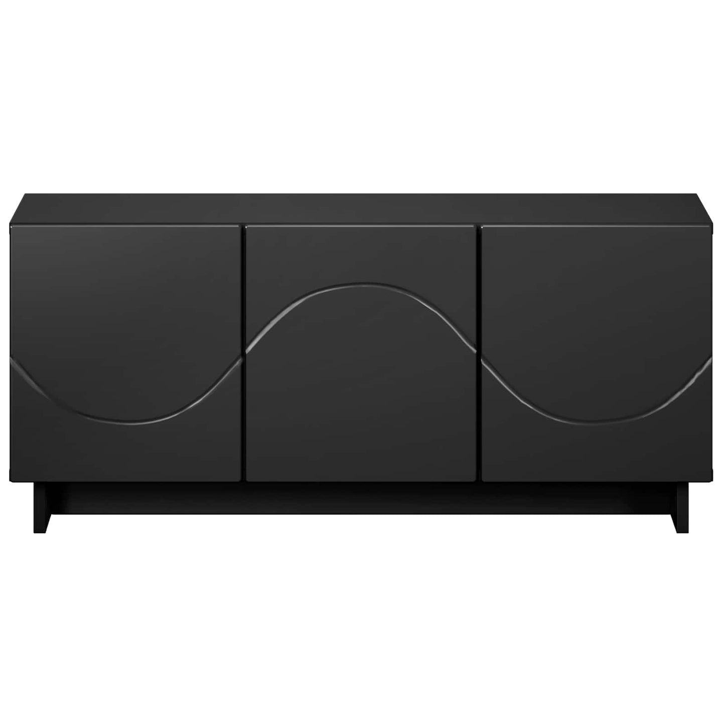 TV-bord 90 x 34.5 x 40 cm Sort Konstrueret træ