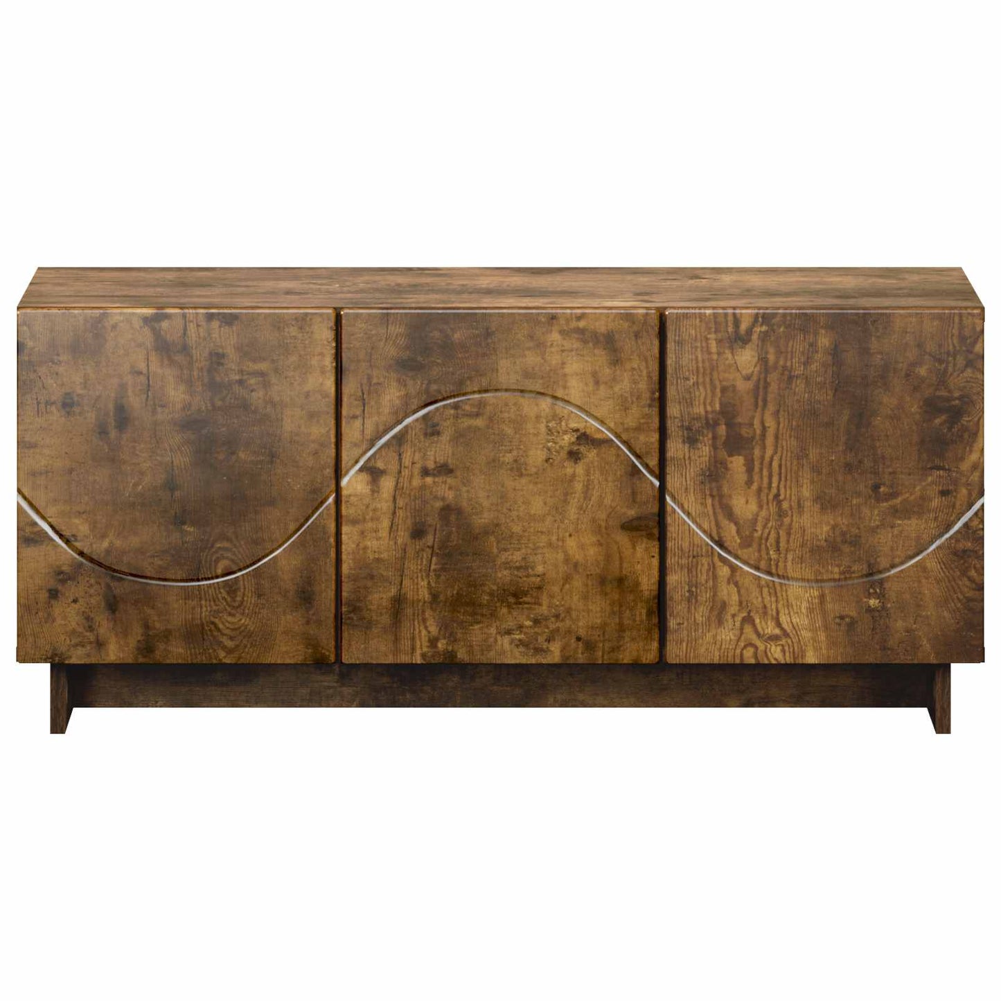 TV-bord 90 x 34.5 x 40 cm Røget eg Konstrueret træ