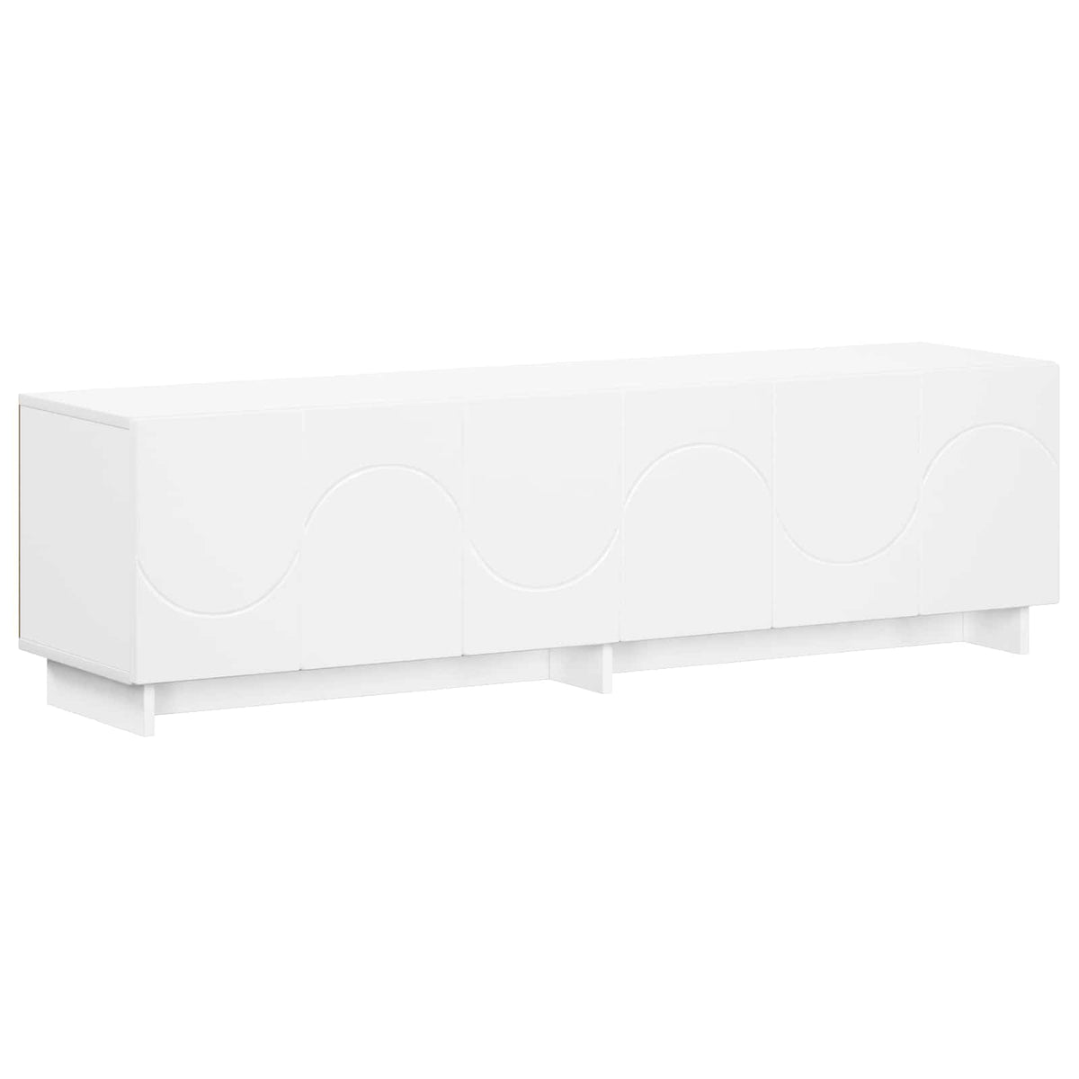 TV-bord 140 x 34.5 x 40 cm Hvid Konstrueret træ