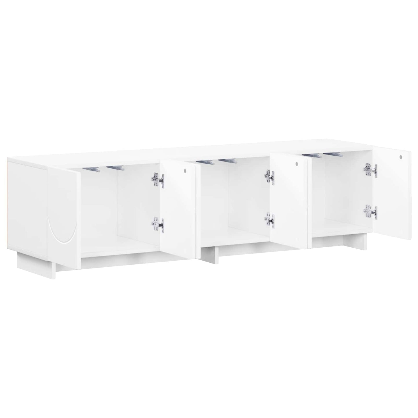TV-bord 140 x 34.5 x 40 cm Hvid Konstrueret træ