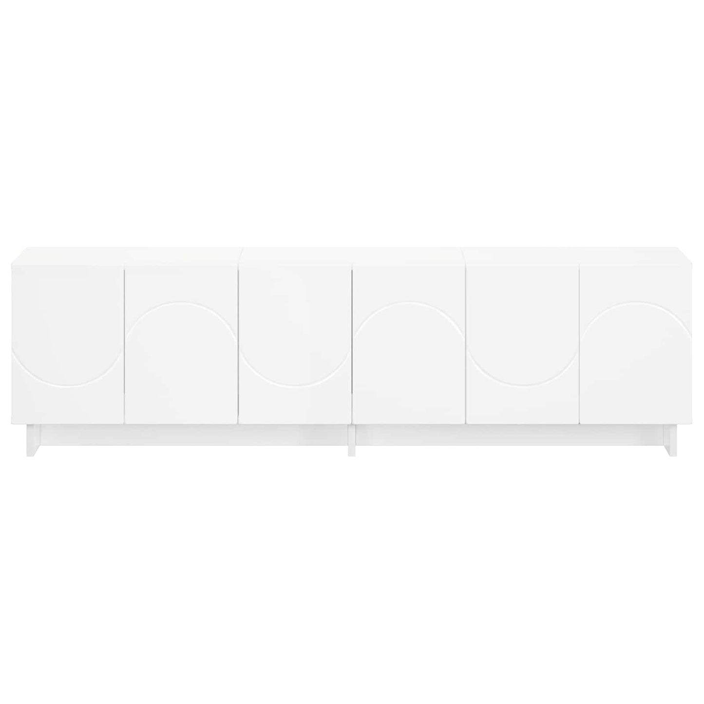 TV-bord 140 x 34.5 x 40 cm Hvid Konstrueret træ