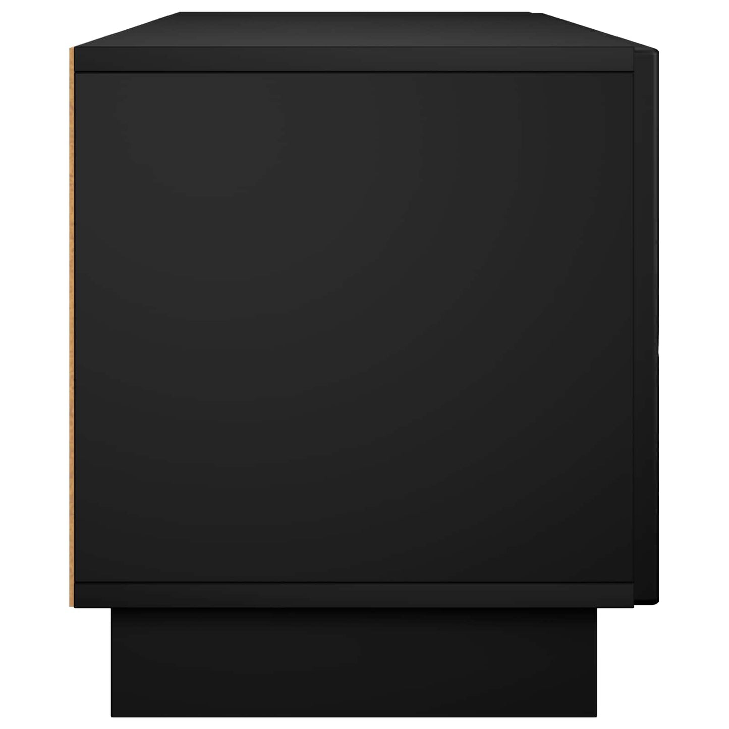 TV-bord 140 x 34.5 x 40 cm Sort Konstrueret træ