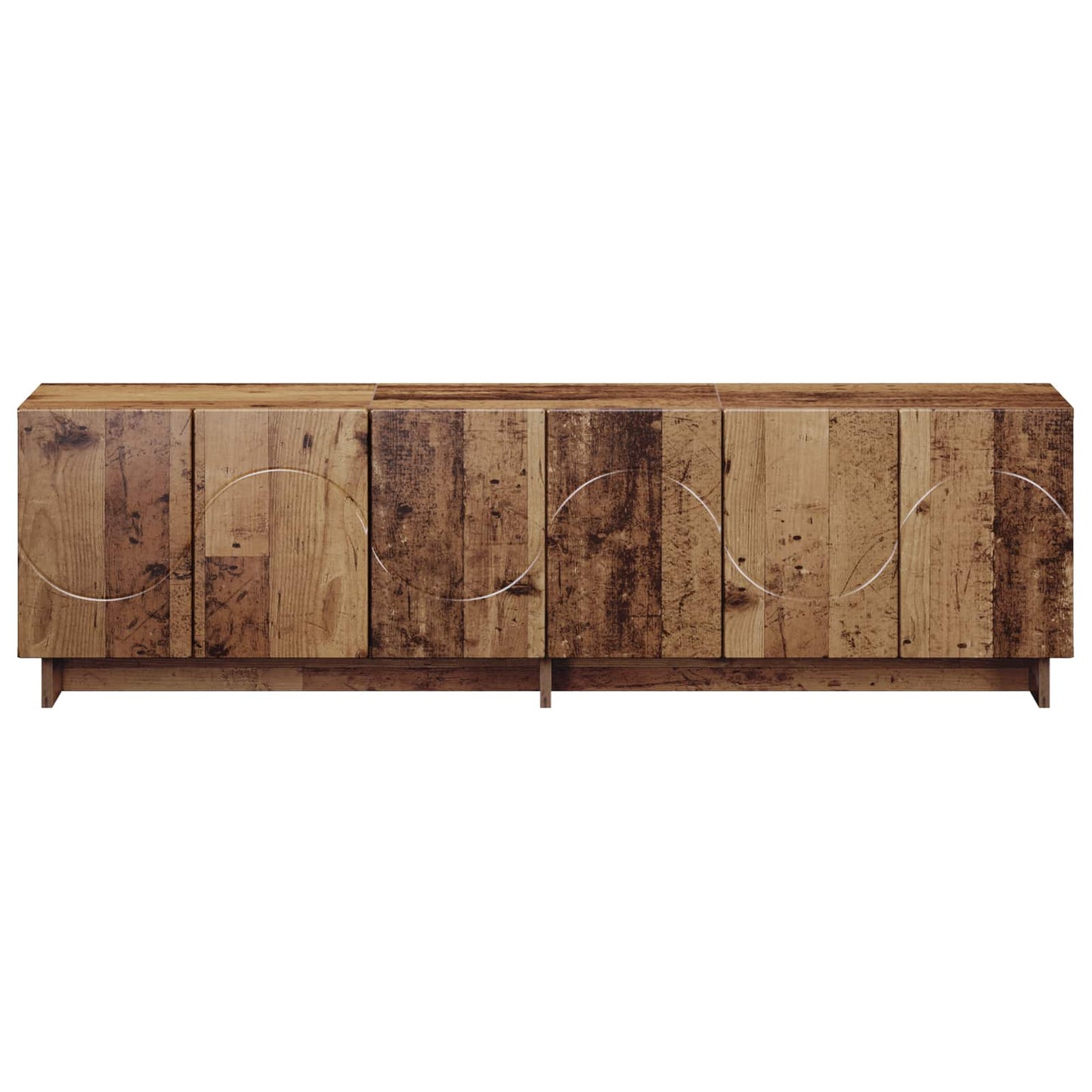 TV-bord 140 x 34.5 x 40 cm Gammelt træ Konstrueret træ