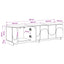 TV-bord 140 x 34.5 x 40 cm Gammelt træ Konstrueret træ