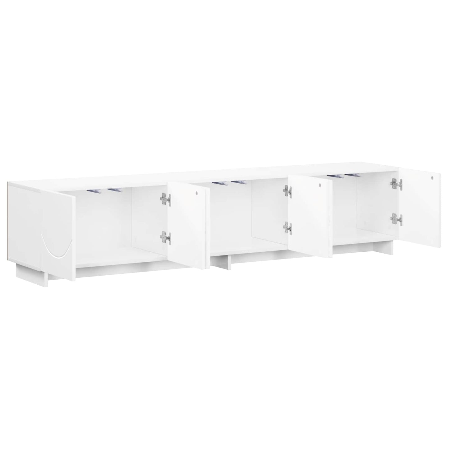 TV-bord 180 x 34,5 x 40 cm Hvid højglans Konstrueret træ