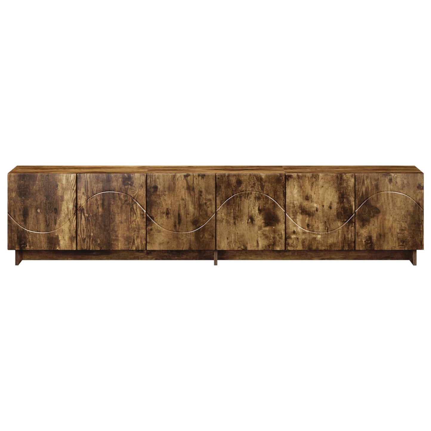 TV-bord 180 x 34,5 x 40 cm Røget eg Konstrueret træ