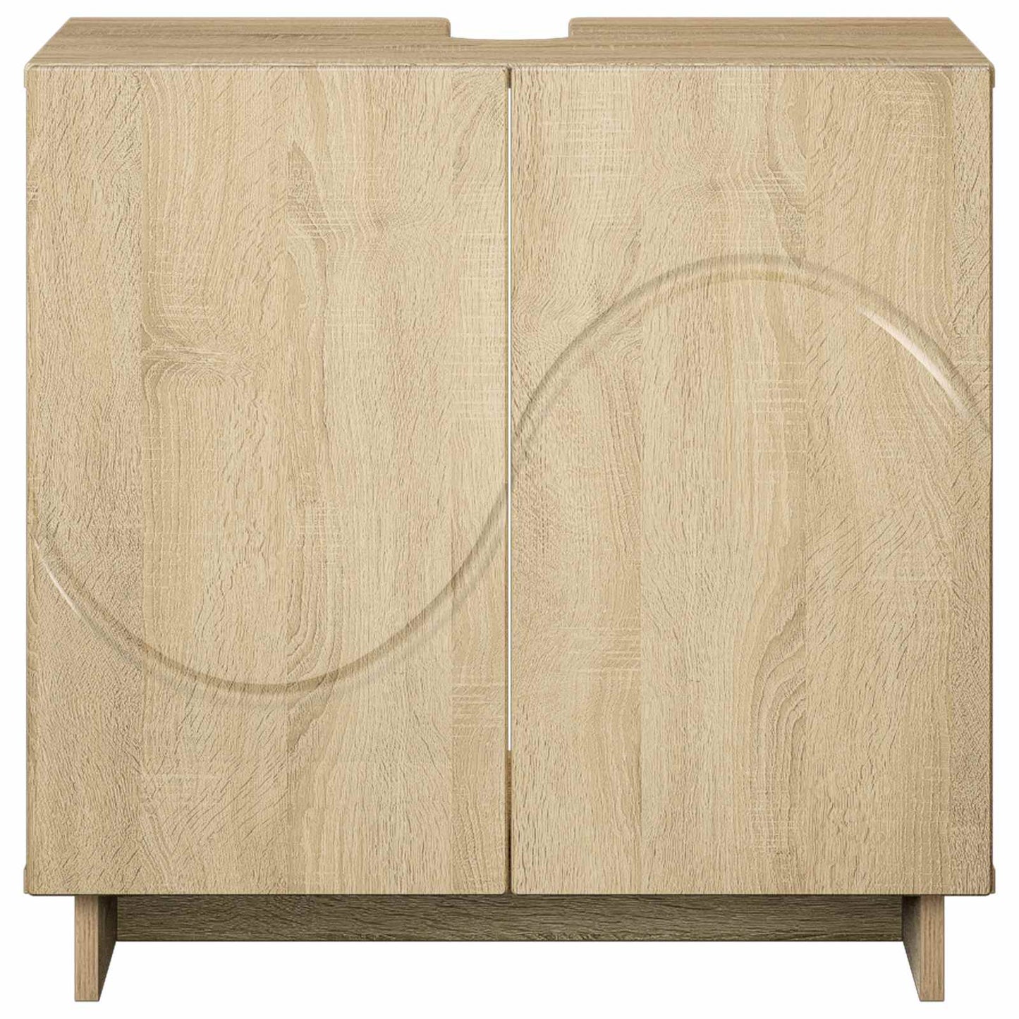 Badeværelsesskab Sonoma-eg 60 x 41 x 58 cm Konstrueret træ