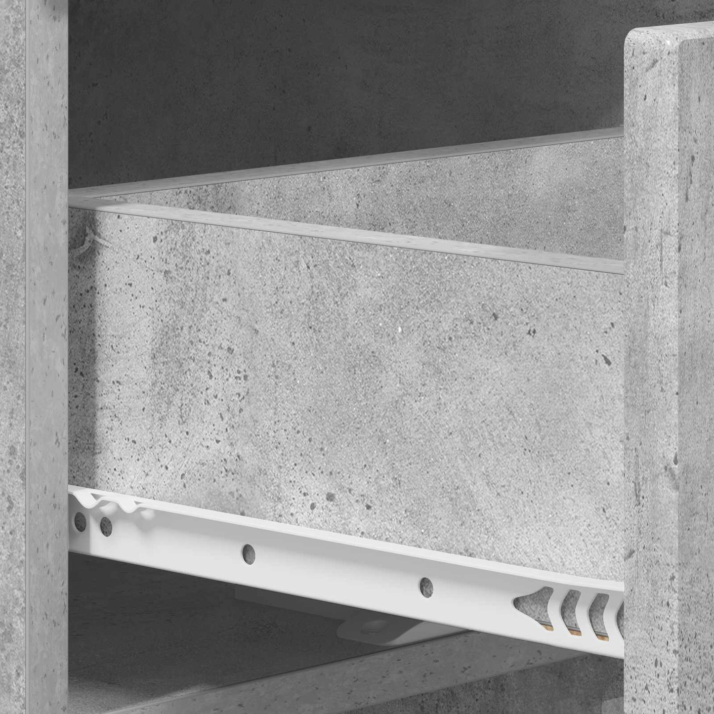 Konsolbord Betongrå 96,5 x 38 x 75 cm Konstrueret træ