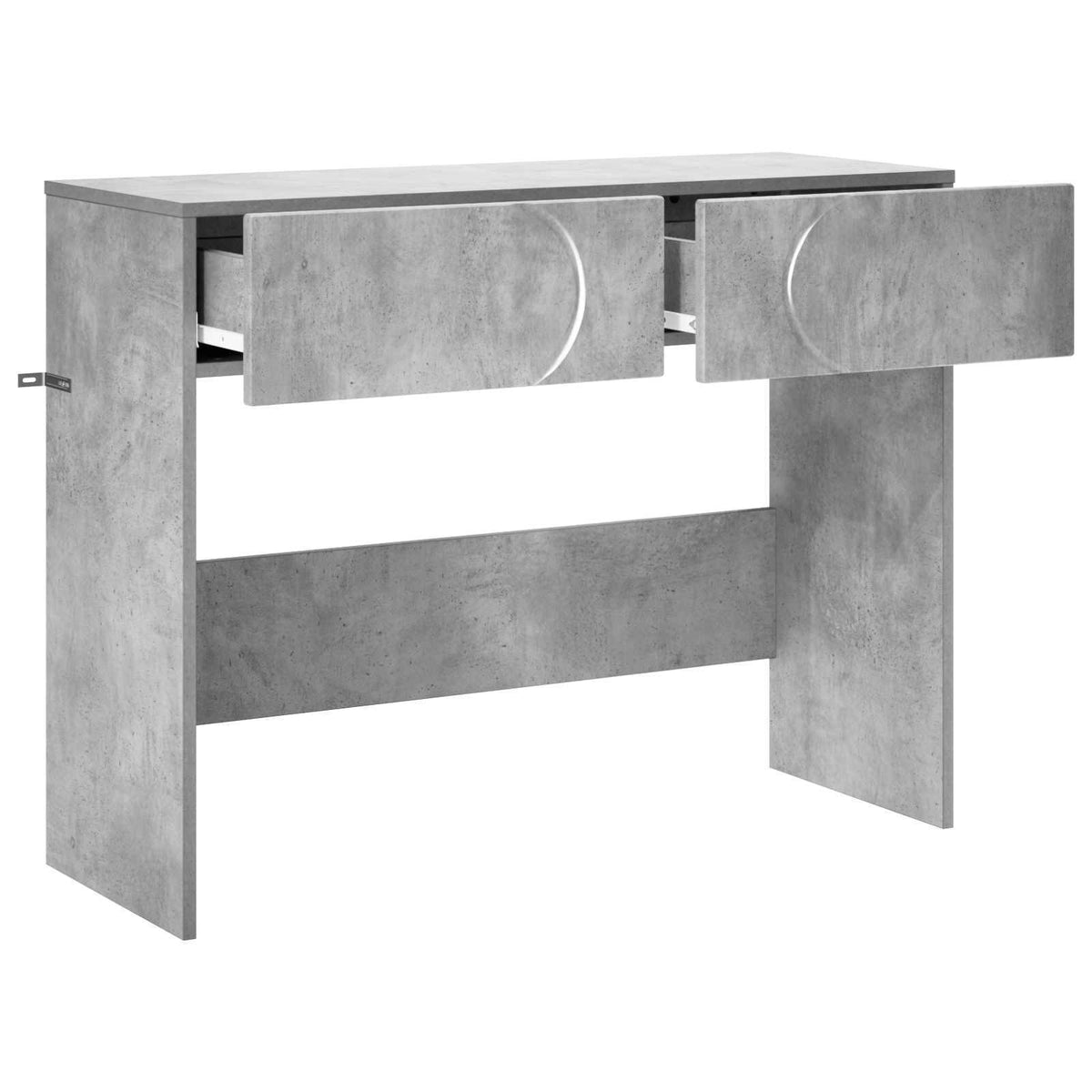 Konsolbord Betongrå 96,5 x 38 x 75 cm Konstrueret træ