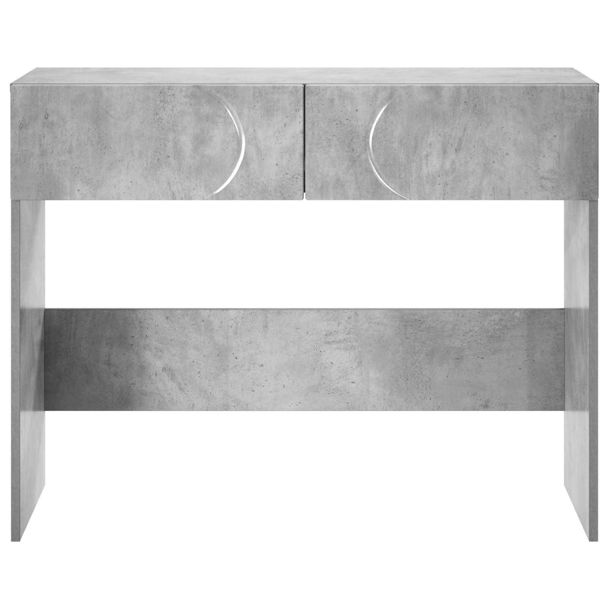 Konsolbord Betongrå 96,5 x 38 x 75 cm Konstrueret træ