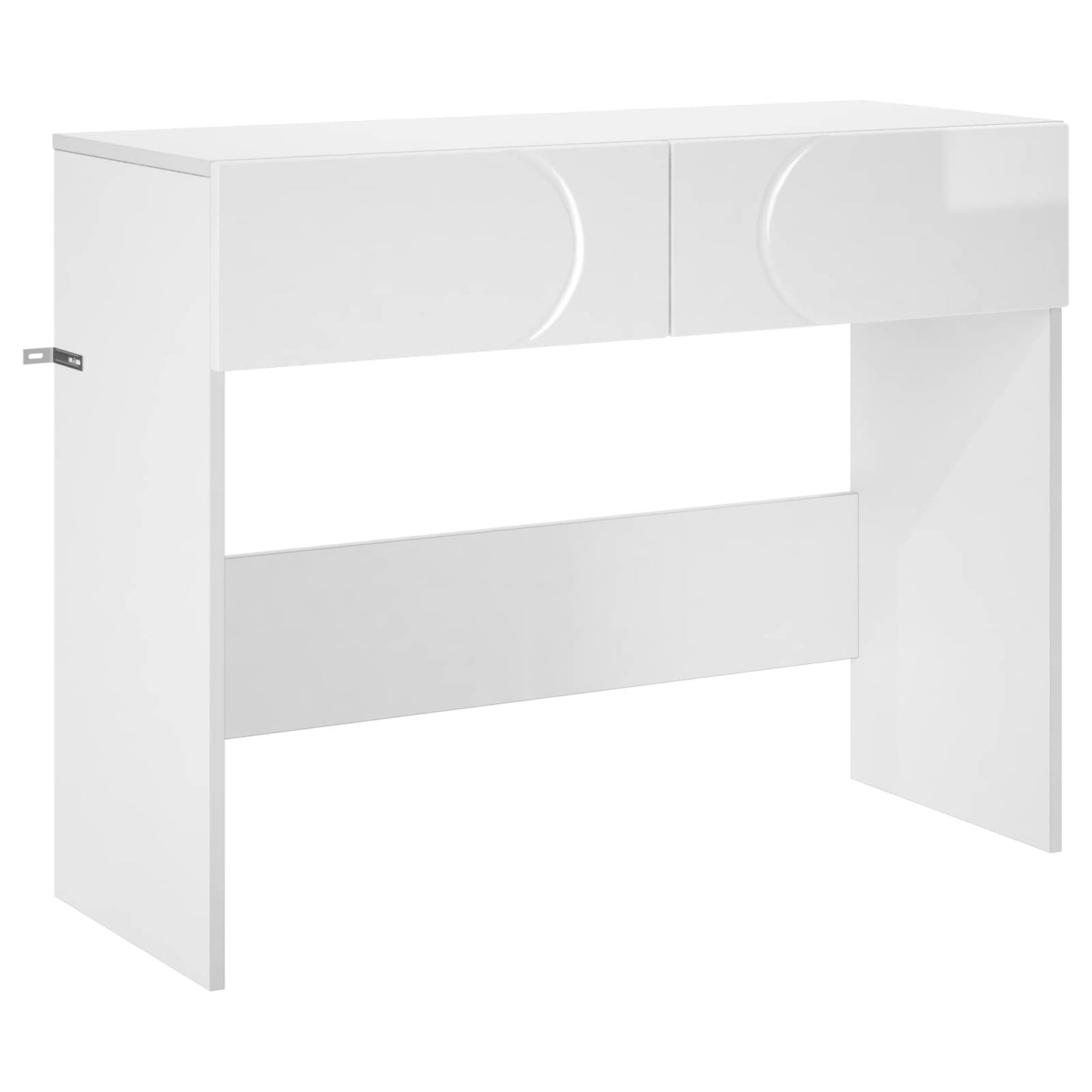 Konsolbord Hvid højglans 96,5 x 38 x 75 cm Konstrueret træ