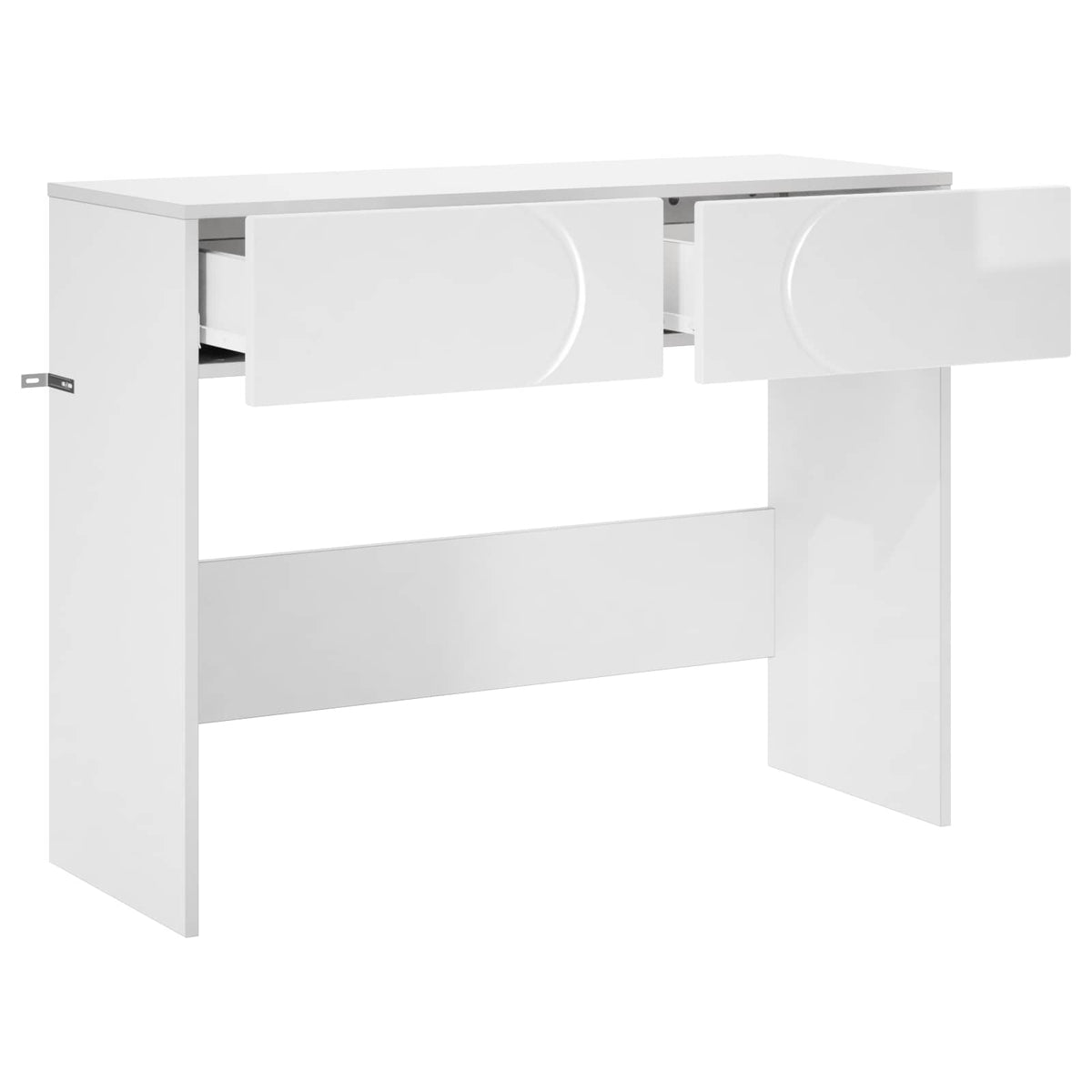 Konsolbord Hvid højglans 96,5 x 38 x 75 cm Konstrueret træ