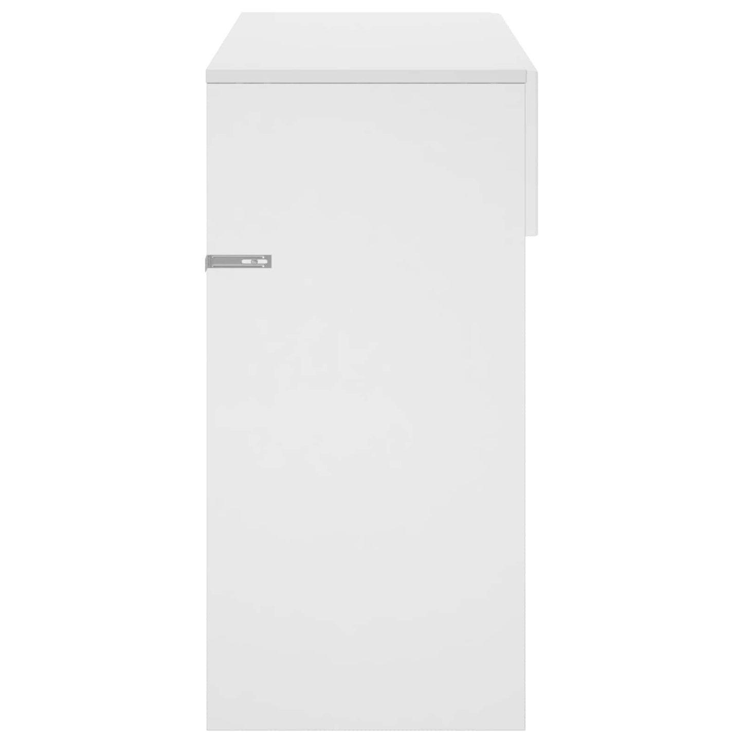 Konsolbord Hvid højglans 96,5 x 38 x 75 cm Konstrueret træ