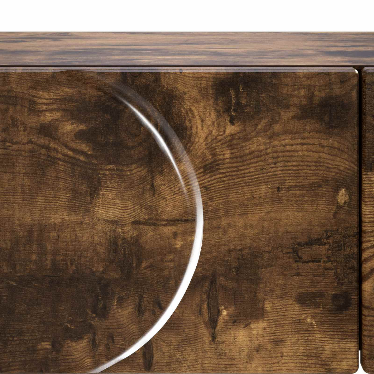 Konsolbord Røget eg 96,5 x 38 x 75 cm Konstrueret træ