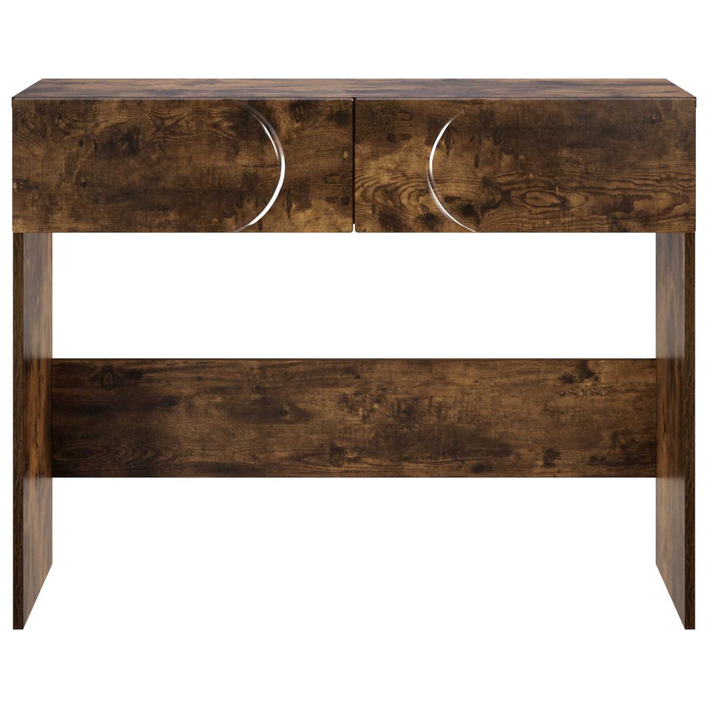 Konsolbord Røget eg 96,5 x 38 x 75 cm Konstrueret træ