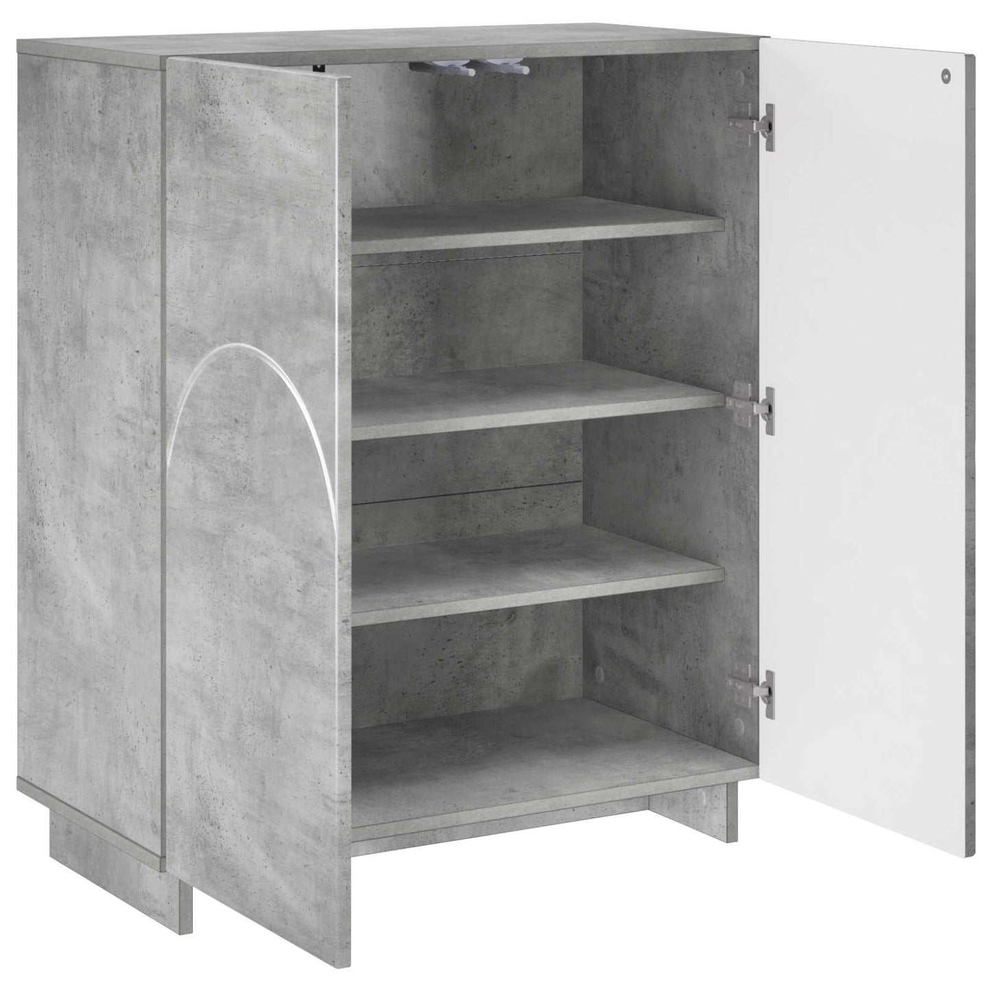 Skoskab 73 x 38 x 87,5 cm Konstrueret træ Betongrå